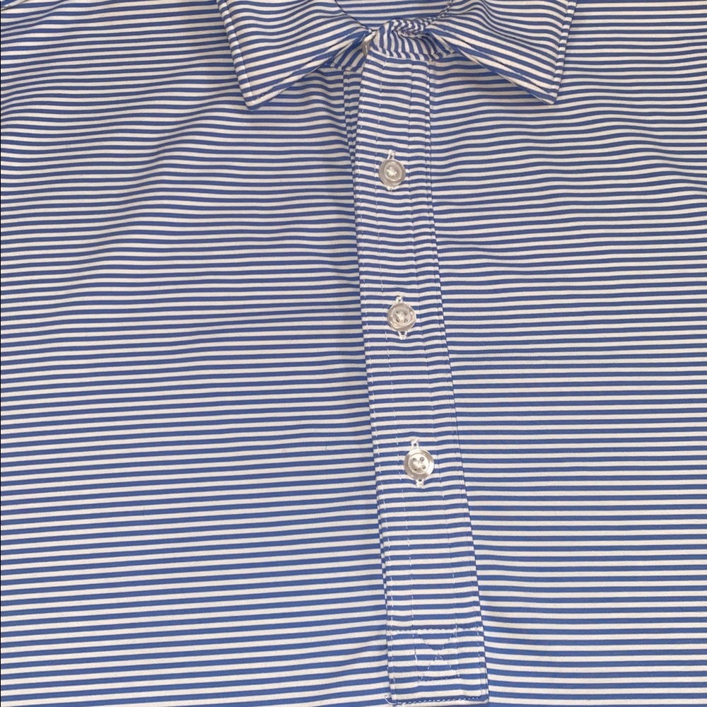 Criquet Performance Sport Range Polo Blue Bonnet light blue white Hobby Stripe - Picture 6 of 9